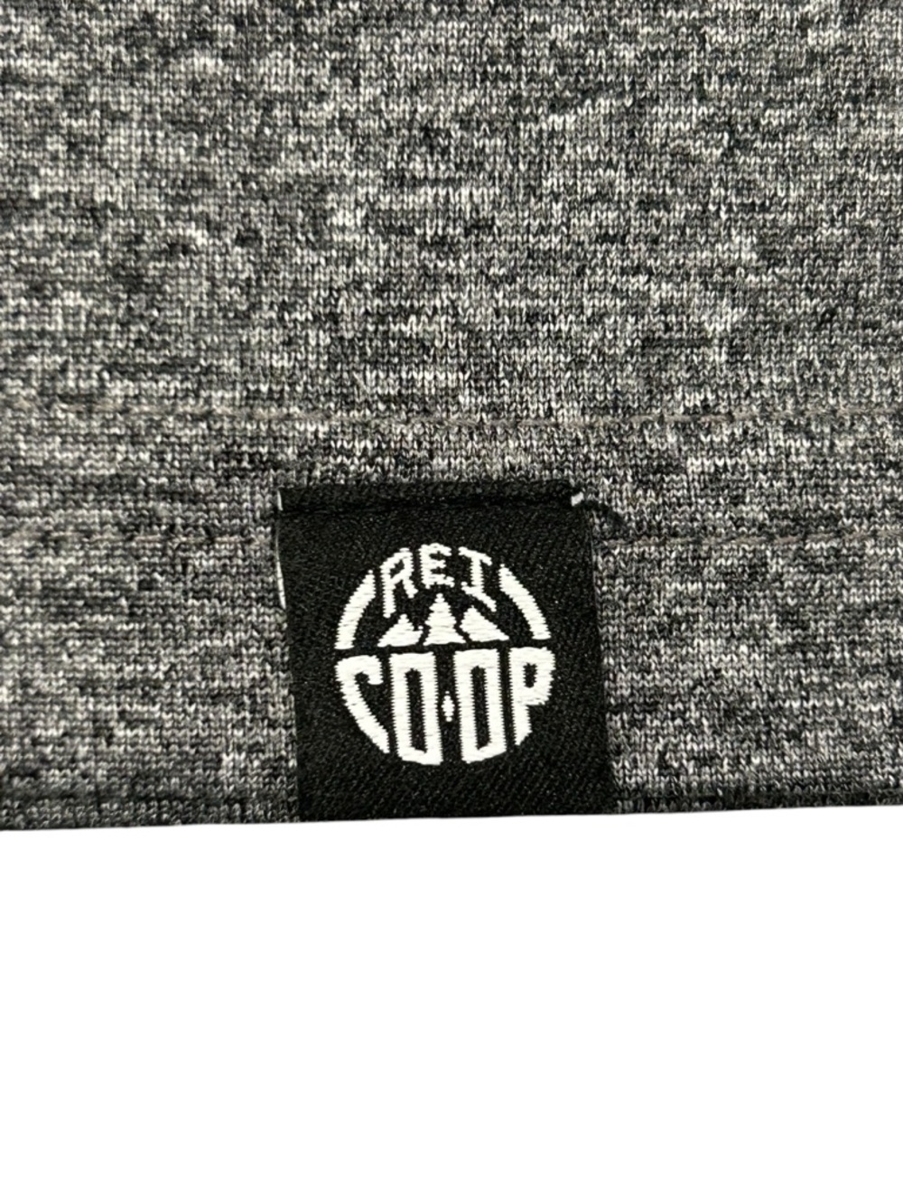 REI Men's Long-Sleeve Performance Tech Tee Charcoal Heather L NWT Gray Stretch - Picture 6 of 8